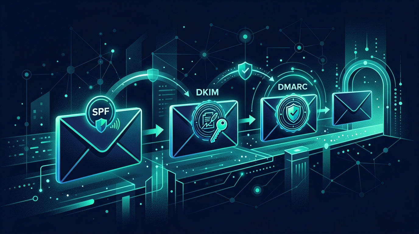 What SPF, DKIM and DMARC Mean for South African Businesses — MVT Systems article illustration